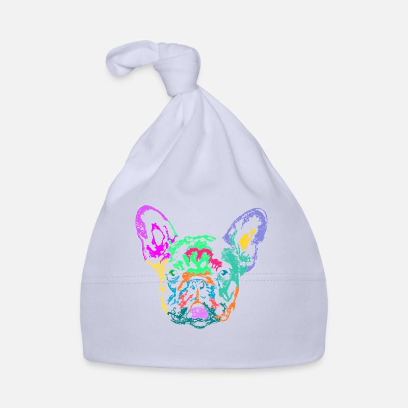 bouledogue français multicolore Bonnet bio Bébé