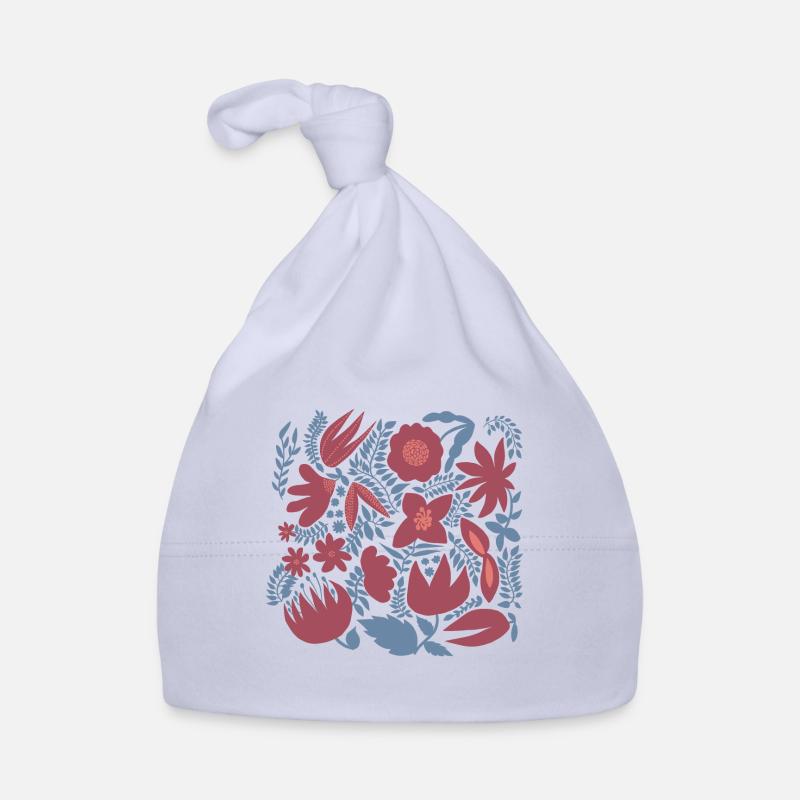 Fleurs lancées Bonnet bio Bébé