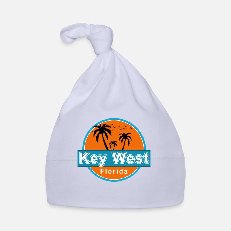 Key West Florida - Bonnet bio Bébé - ciel