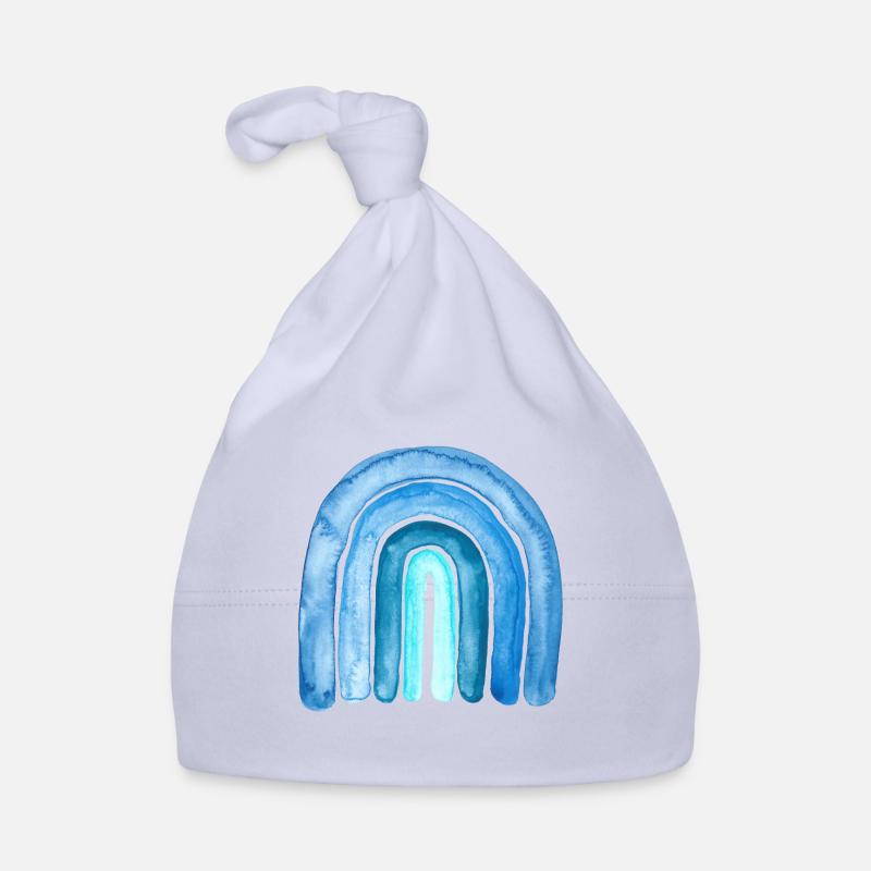 Arc-en-ciel Bleu Bonnet bio Bébé