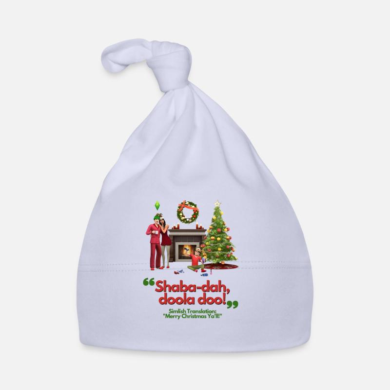 Un Noël Simlish - Le sauteur de Noël Sims - Bonnet bio Bébé - ciel