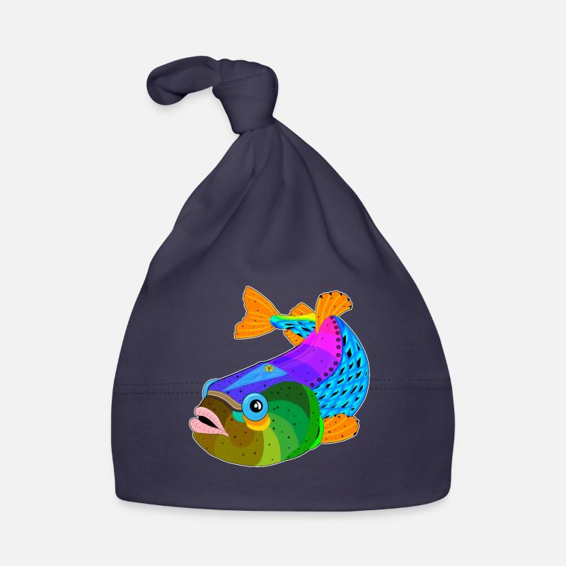 Fish / fish Organic Baby Cap