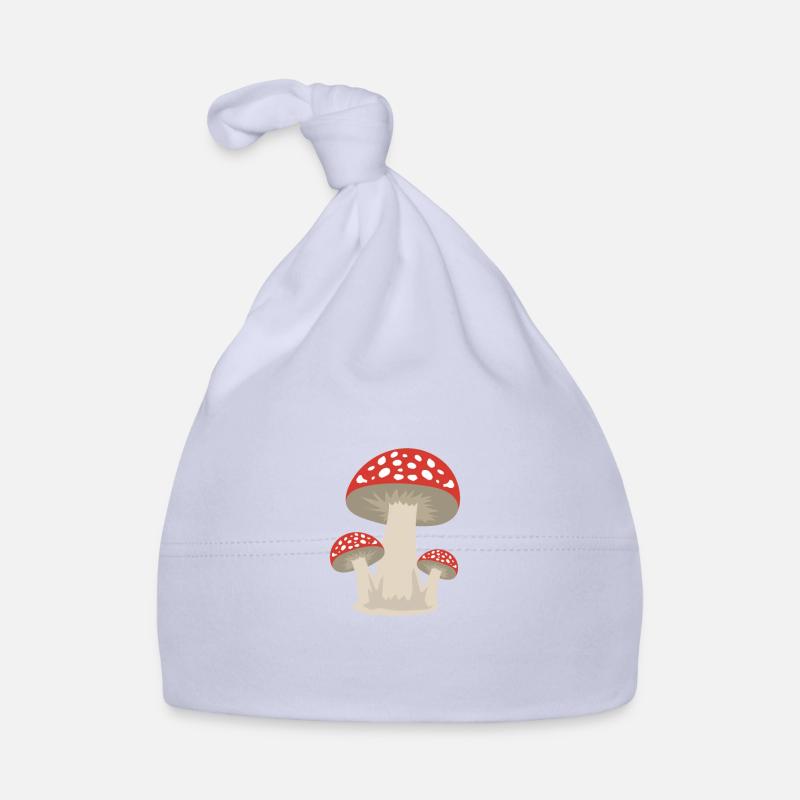 Idée cadeau forêt champignon chanceux Bonnet bio Bébé