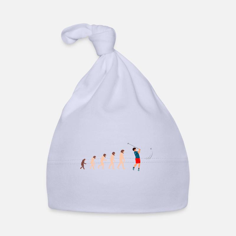 Evolution Golf Golfer Geschenkidee Baby Bio-Mütze