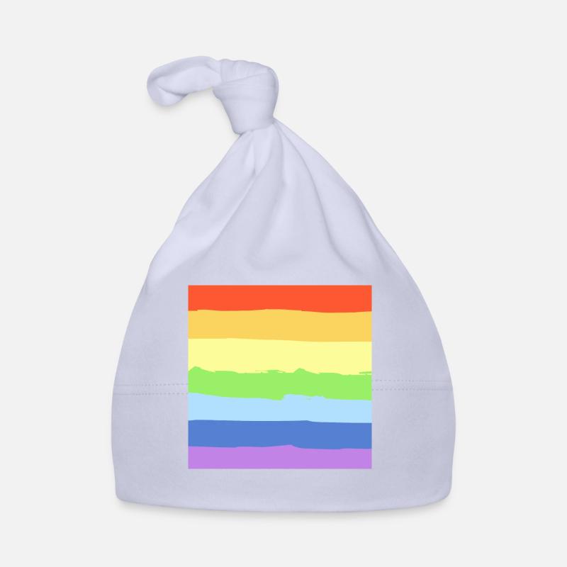 Regenbogen Pride - Baby Bio-Mütze - Sky