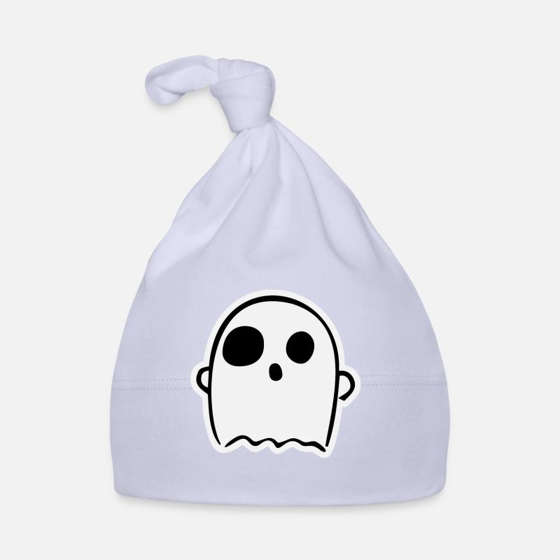 Fantôme surpris mignon - Bonnet bio Bébé - ciel