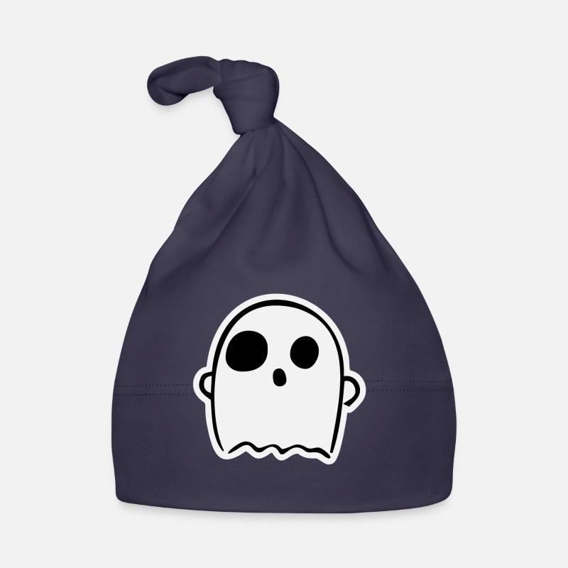 Cute Surprised Ghost Organic Baby Cap