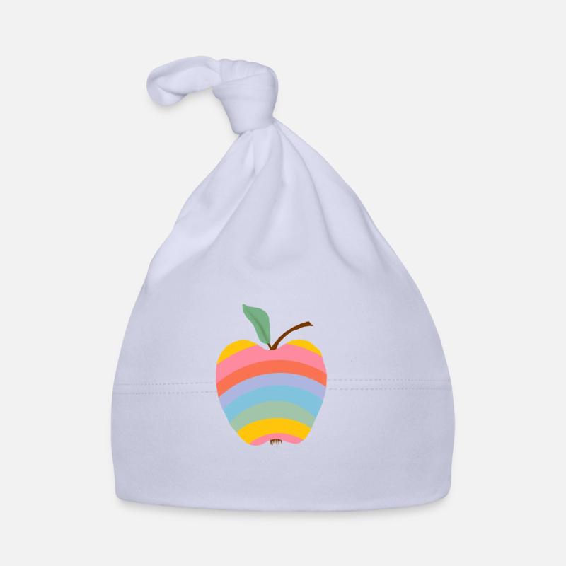 Rainbow Apple Baby Bio-Mütze