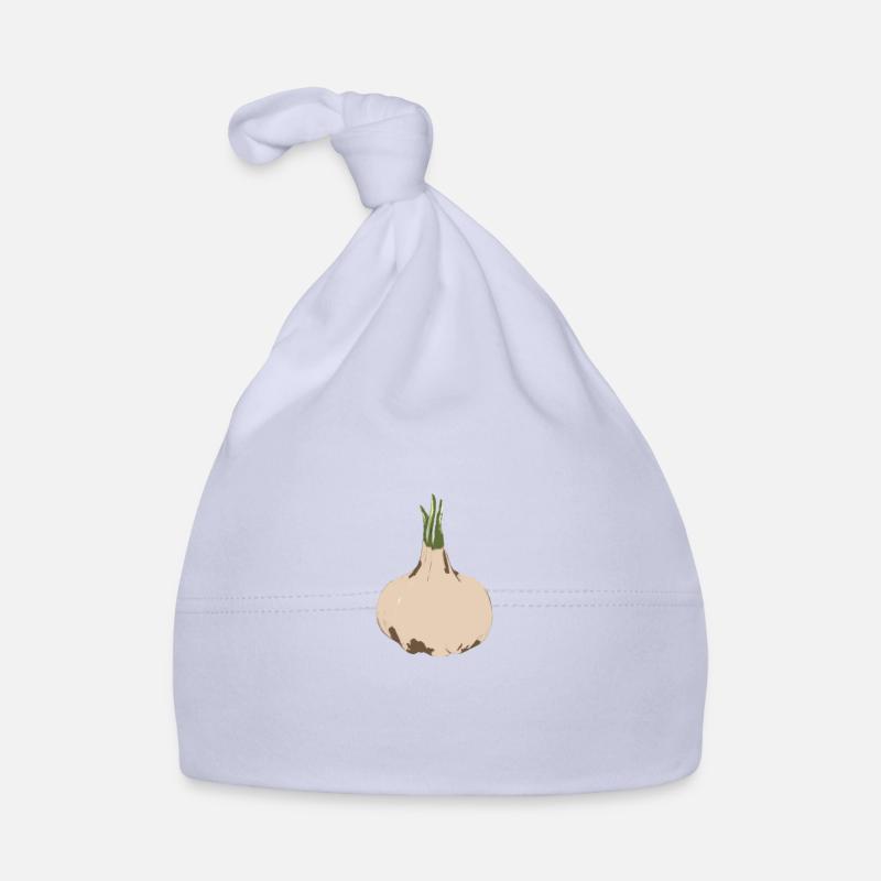 GARLIC - Bonnet bio Bébé - ciel