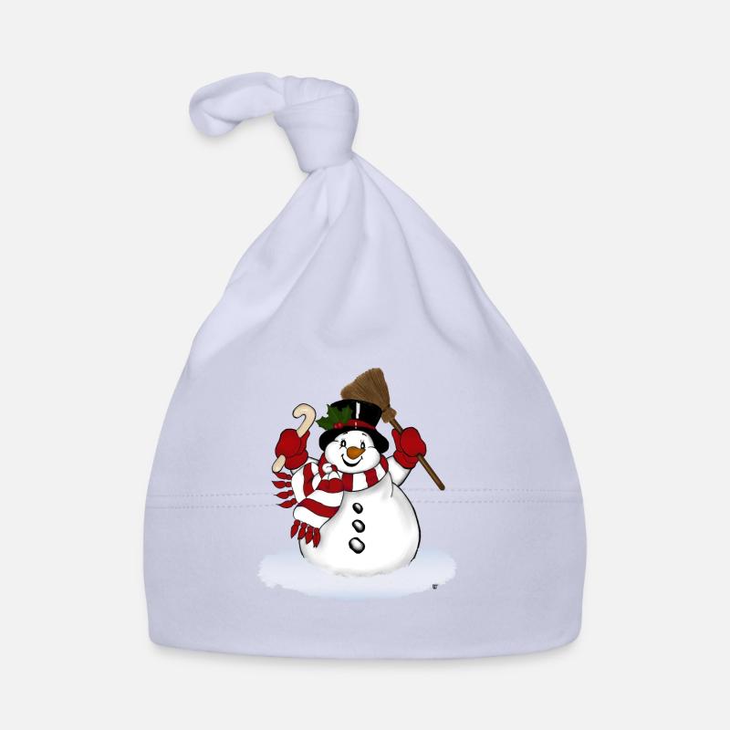 Schneemann Baby Bio-Mütze