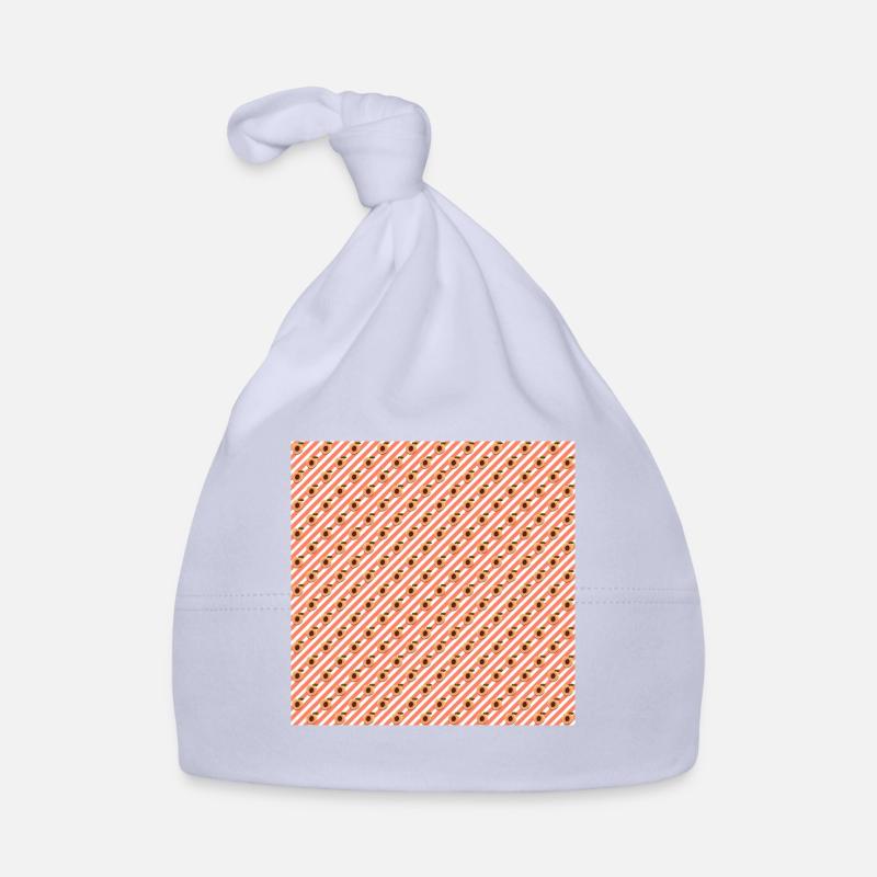 Fruit Neck Gator Striped Peaches Organic Baby Cap