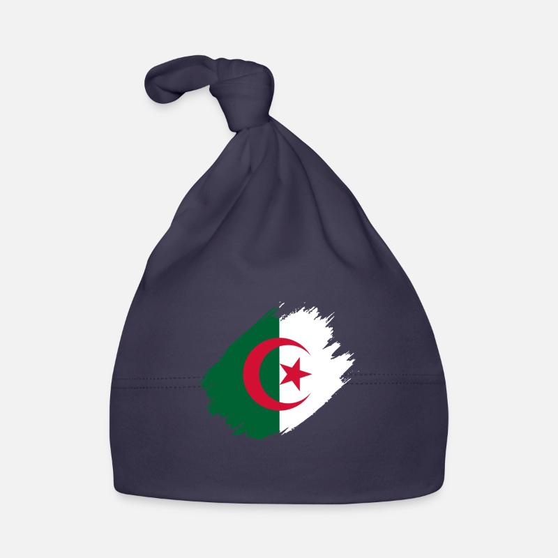 Drapeau du Algérie Bonnet bio Bébé