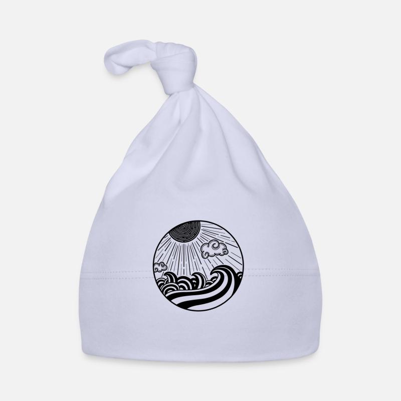 Ocean Scene Organic Baby Cap