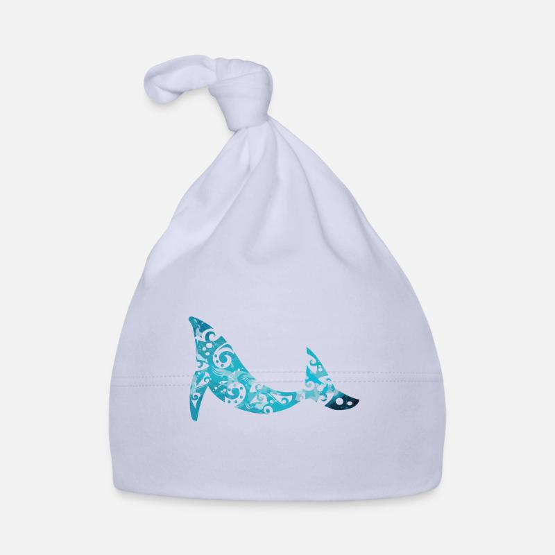 Maori Humpback Whale Polynesia Tribal Tattoo Gift Organic Baby Cap