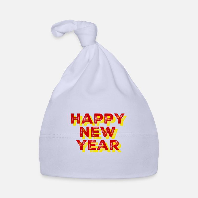 bonne année - Bonnet bio Bébé - ciel