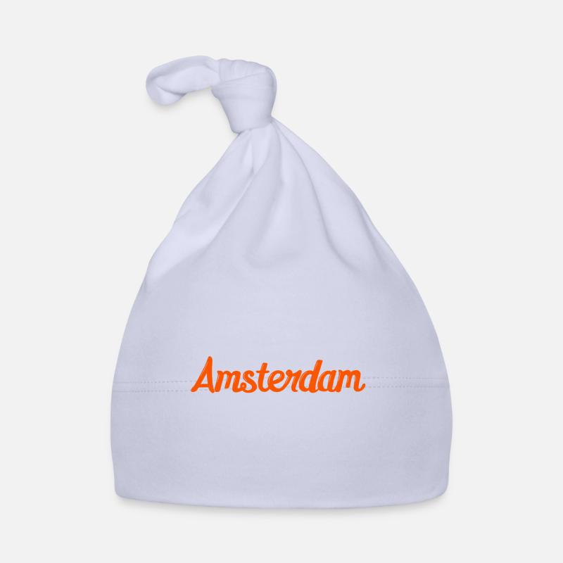 Amsterdam - Bonnet bio Bébé - ciel