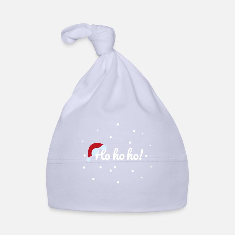 Hohoho ! Salutations du Père Noël avec des flocons de neige Bonnet bio Bébé