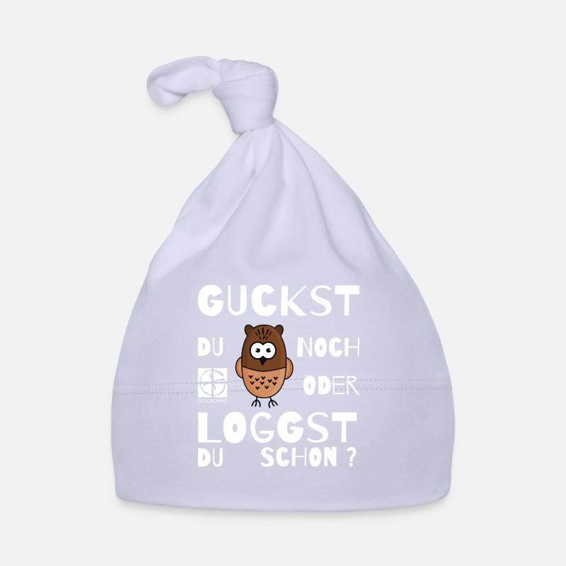 GEOCACHING - Guckst Du noch oder loggst du schon ? - Baby Bio-Mütze - Sky