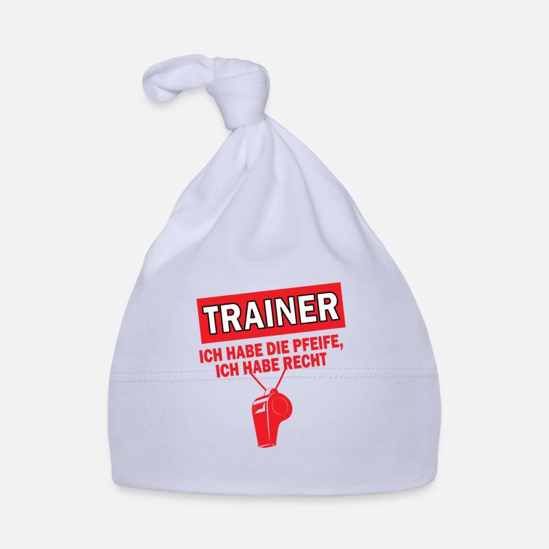 Trainer Pfeife Spruch Schule Geschenk Baby Bio-Mütze
