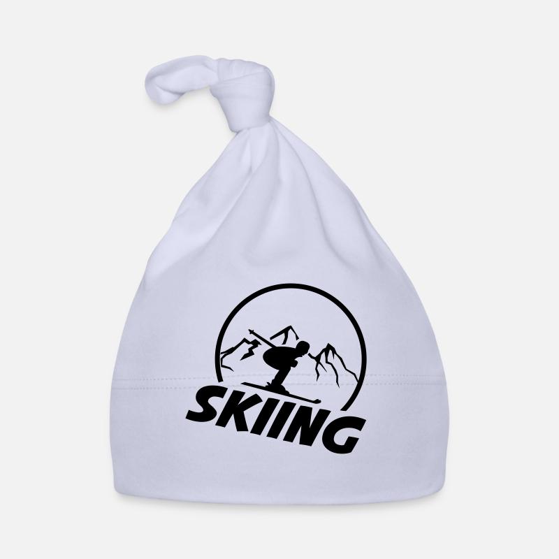 skiing Organic Baby Cap