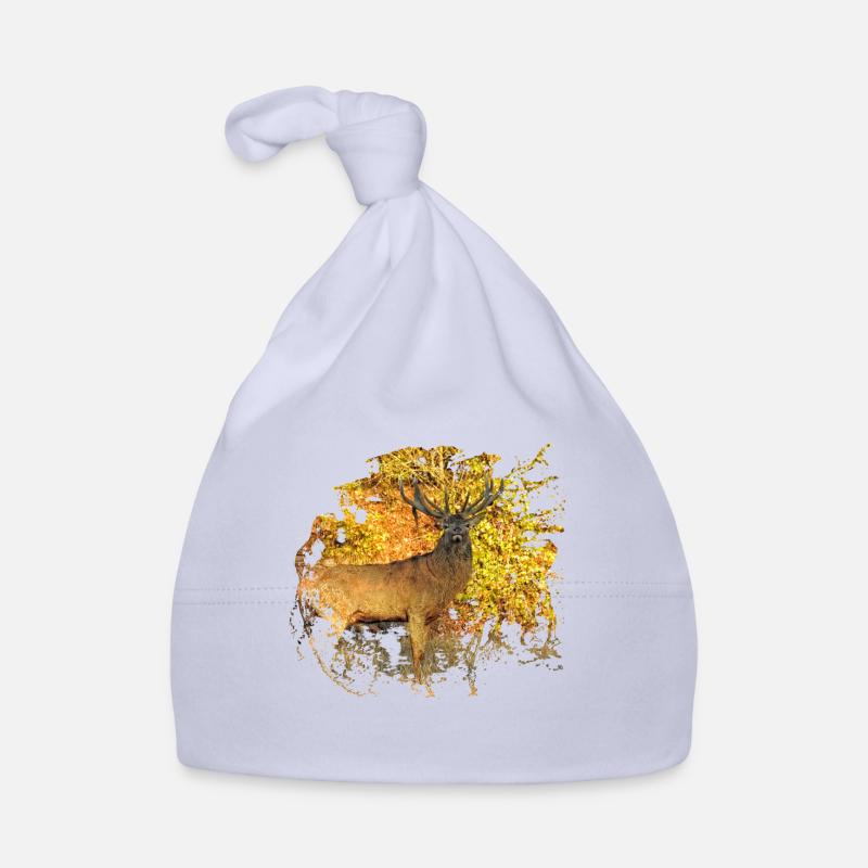 Capital Hirsch libéré pour le lancement - Bonnet bio Bébé - ciel