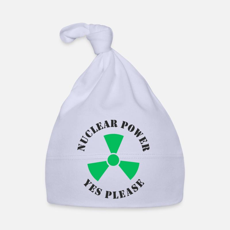 L’énergie nucléaire, oui s’il vous plaît, l’énergie nucléaire - Bonnet bio Bébé - ciel