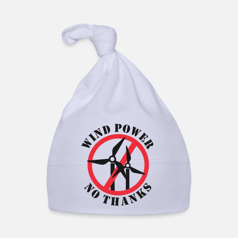 Wind Power No Thanks Organic Baby Cap