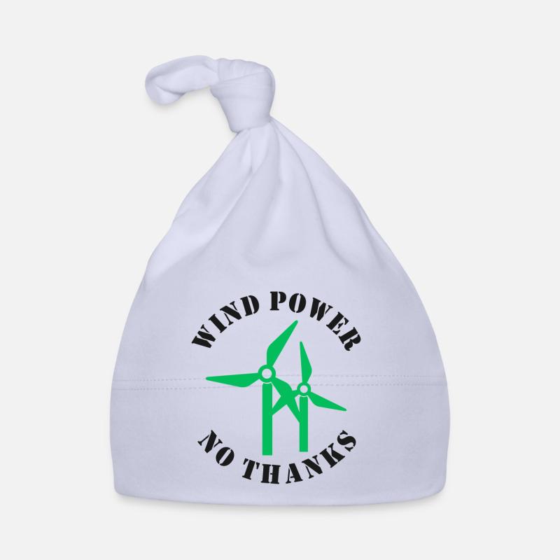 Wind Power No Thanks Organic Baby Cap