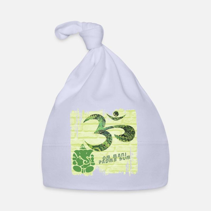 OM with Ganesha E 35 Organic Baby Cap