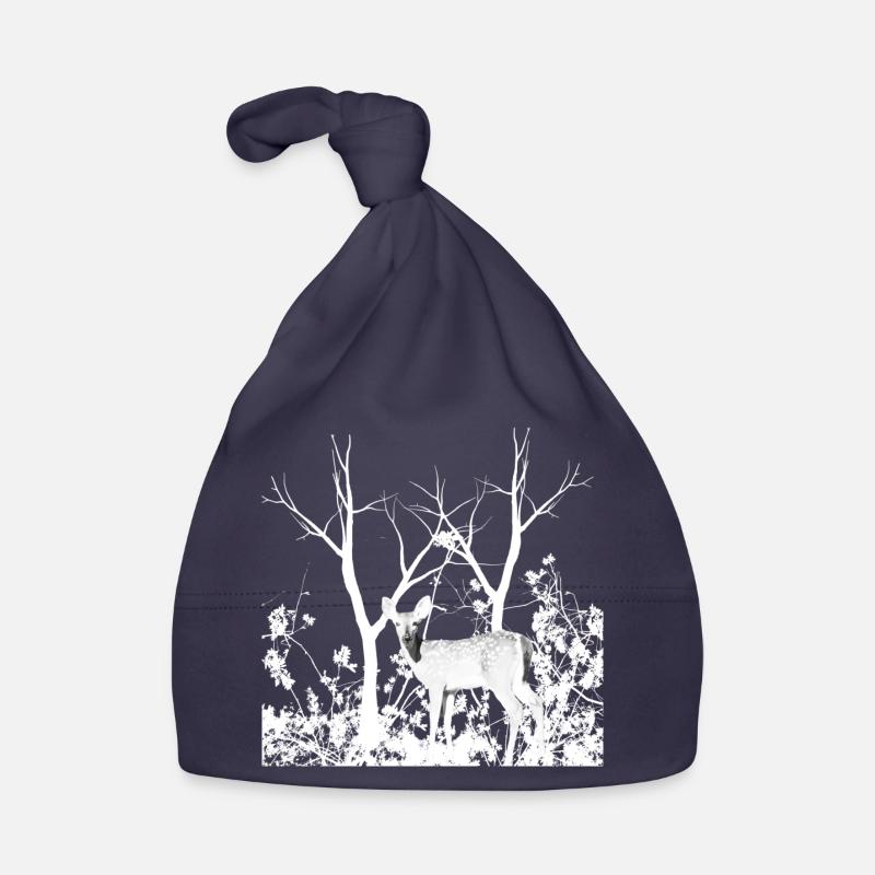Biche Gracieuse Forêt Sauvage Bonnet bio Bébé