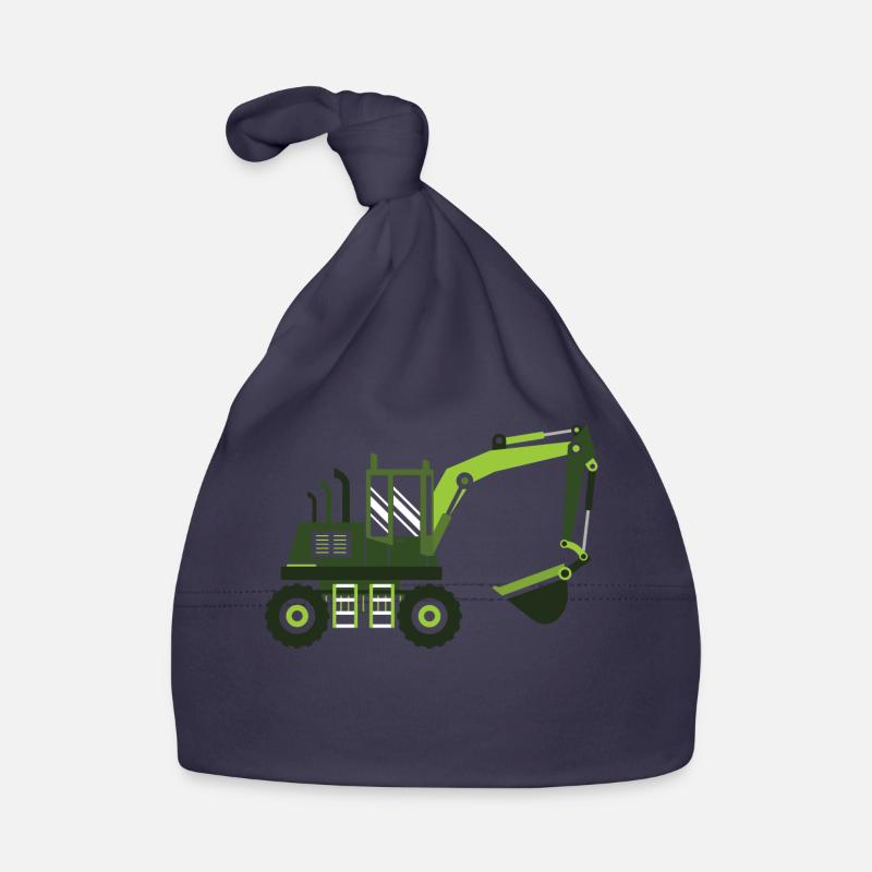 Excavator construction site crane construction trailer daycare excavator driver Organic Baby Cap