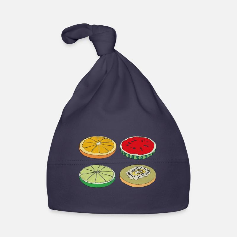 Früchte Scheiben Sommer Lecker Spaß Geschenk Baby Bio-Mütze