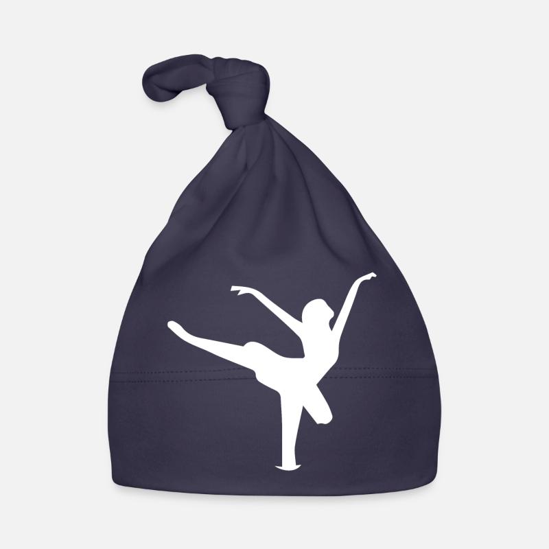 Sprung einer Tänzerin Silhouette Baby Bio-Mütze