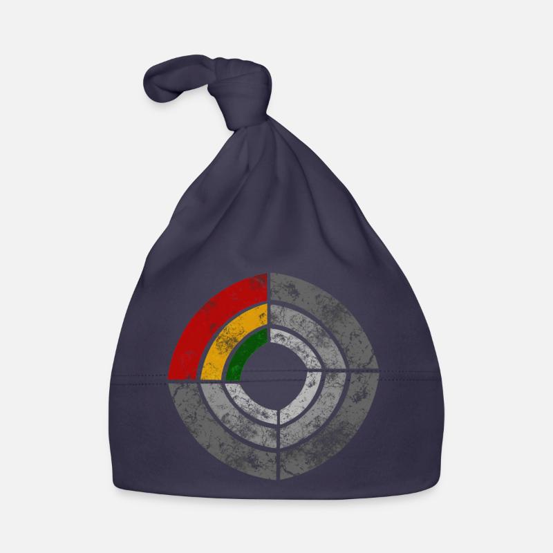 Illustration graphique de radar de puissance reggae Bonnet bio Bébé