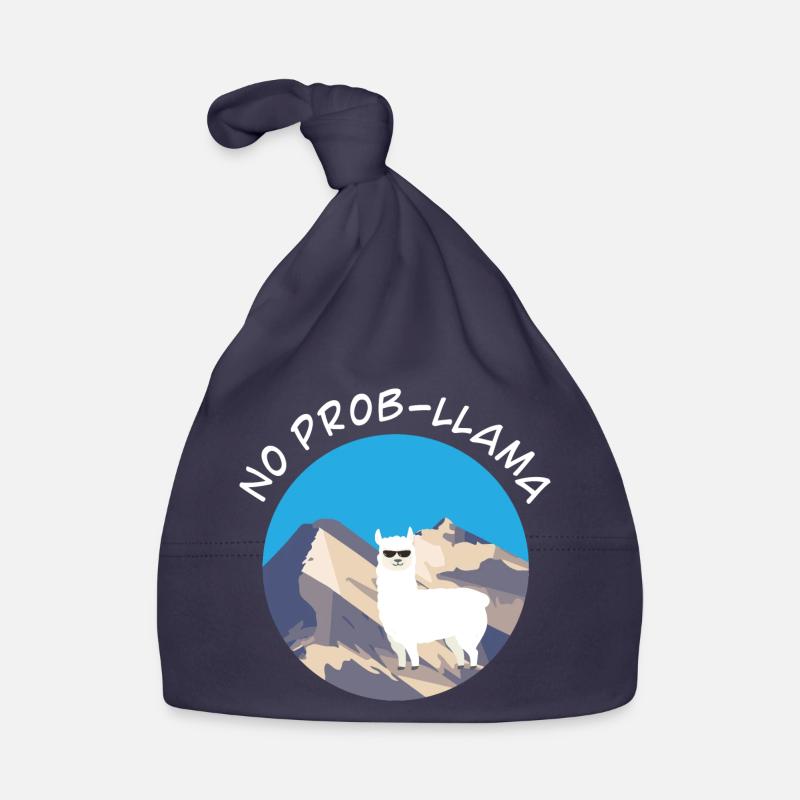 Pas d’idée cadeau Probllama Llama Animal Lover Bonnet bio Bébé