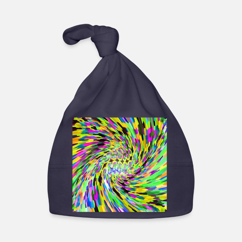 Psychedelic vortex Organic Baby Cap