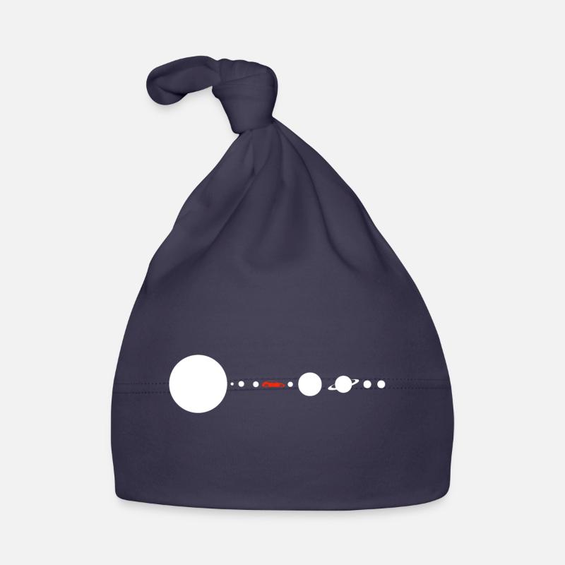 Tesla dans le système solaire spatial SpaceX - Bonnet bio Bébé - marine