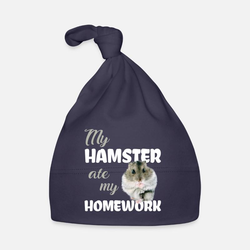 Devoirs de hamster drôle disant Bonnet bio Bébé