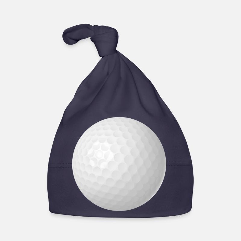 Véritable balle de golf - Bonnet bio Bébé - marine
