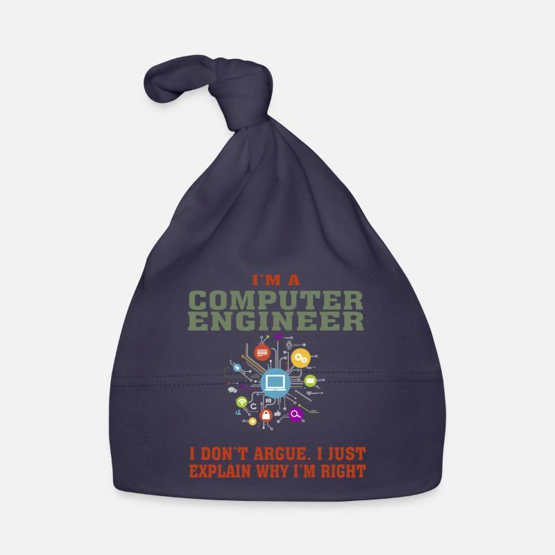 Bestseller Computer Engineer Tshirt, Keep Calm Organic Baby Cap