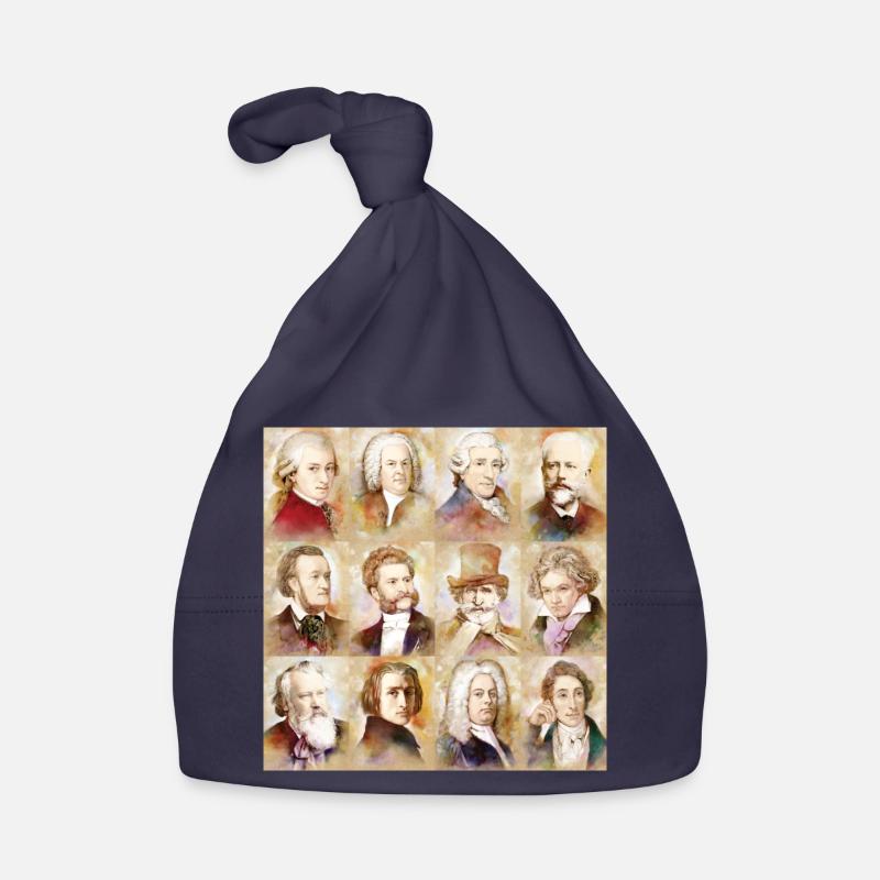 12 compositeurs : Mozart, Bach, Beethoven et plus Bonnet bio Bébé