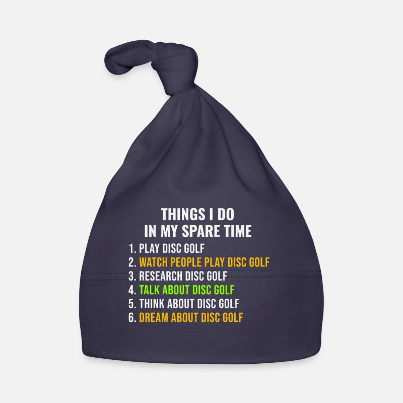 Disc Golf Player Golfer Frisbee Funny Saying Gift Organic Baby Cap