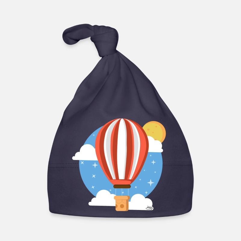 Ballon céleste coloré - Bonnet bio Bébé - marine