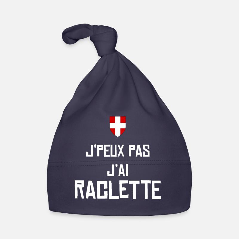 J'peux pas j'ai raclette - Bonnet bio Bébé - marine