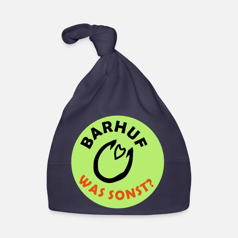 Barhuf Statement Hufe Pferd Baby Bio-Mütze