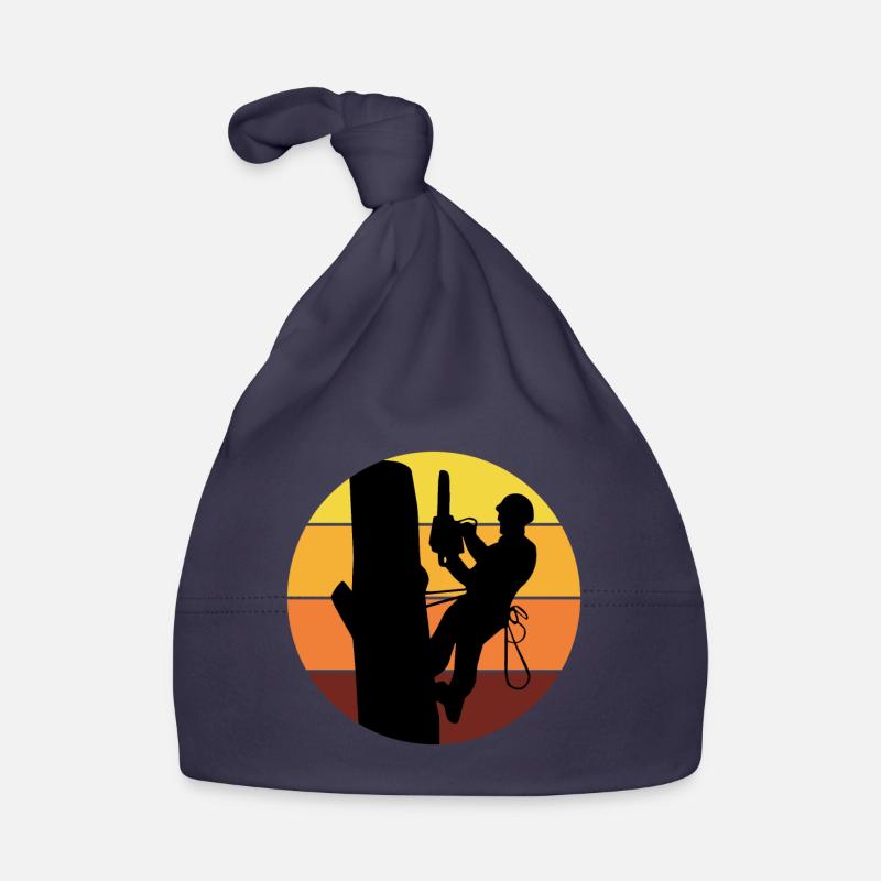 Arborist Tree Climber Climbing Vintage Rétro Bonnet bio Bébé