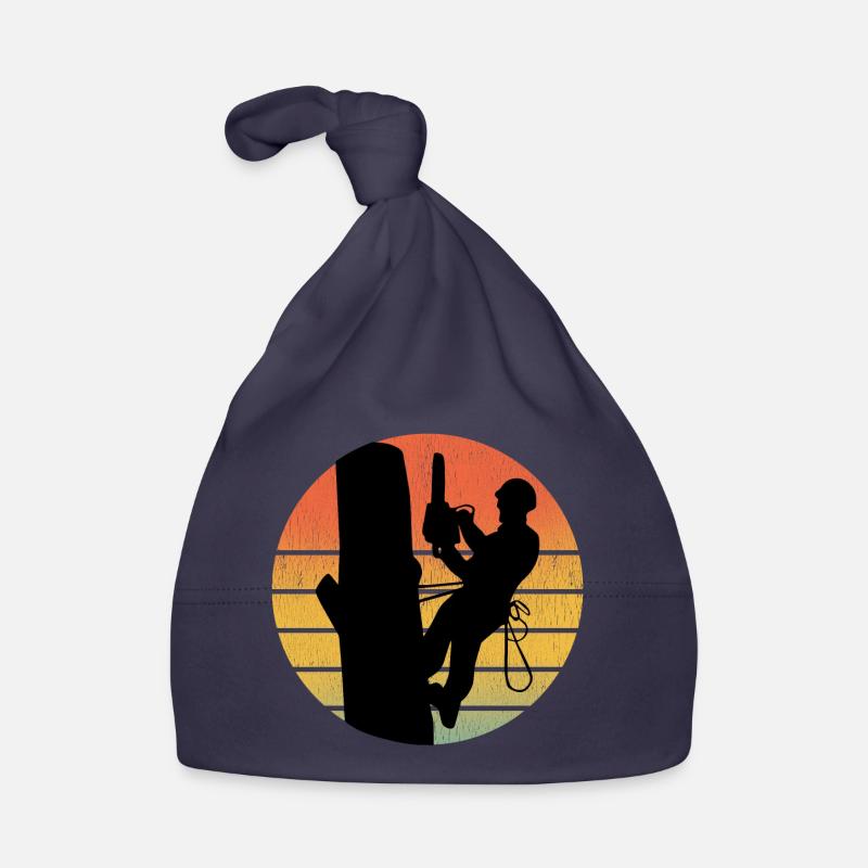 Arborist Tree Climber Climbing Vintage Rétro Bonnet bio Bébé