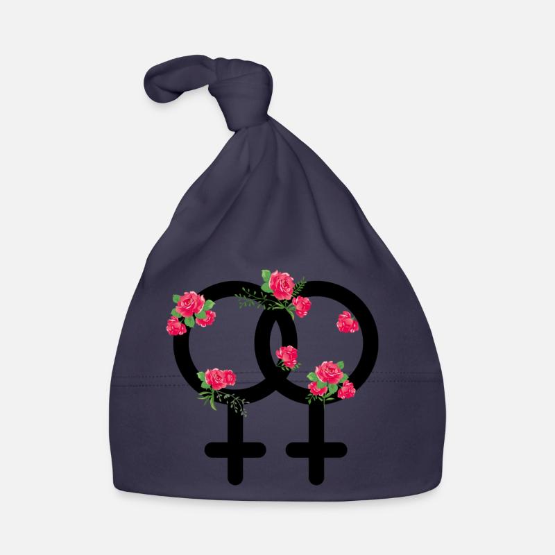 Lgbt roses lesbian pride lesbian gift idea Organic Baby Cap