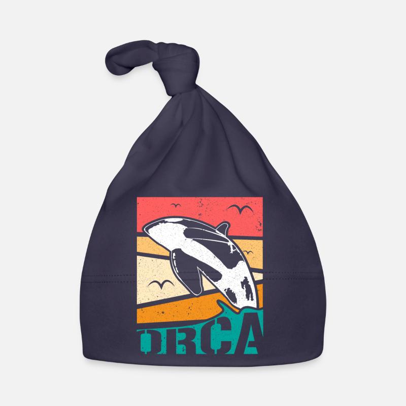 Orca Delfin Geschenkidee Baby Bio-Mütze