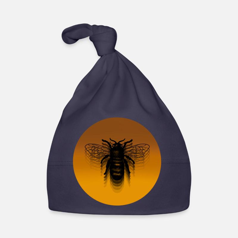 ABEILLE OR VOLANT Bonnet bio Bébé
